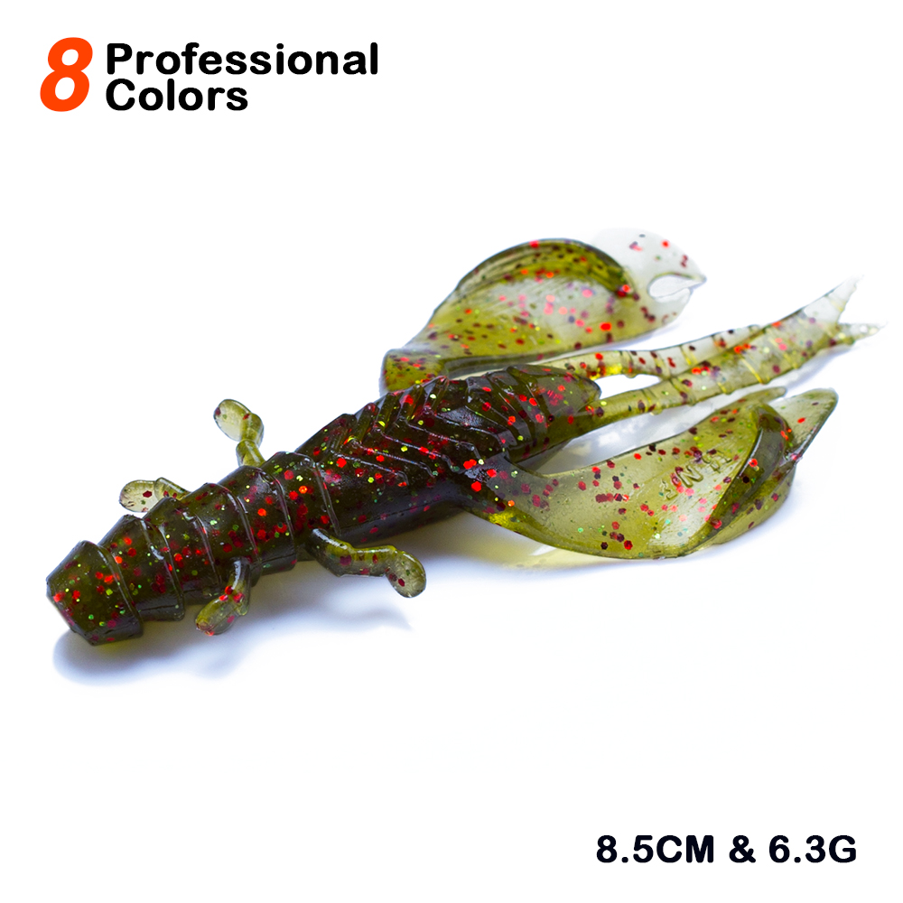 Fishing Lure Swimbait - Lot de 4/8 leurres souples en