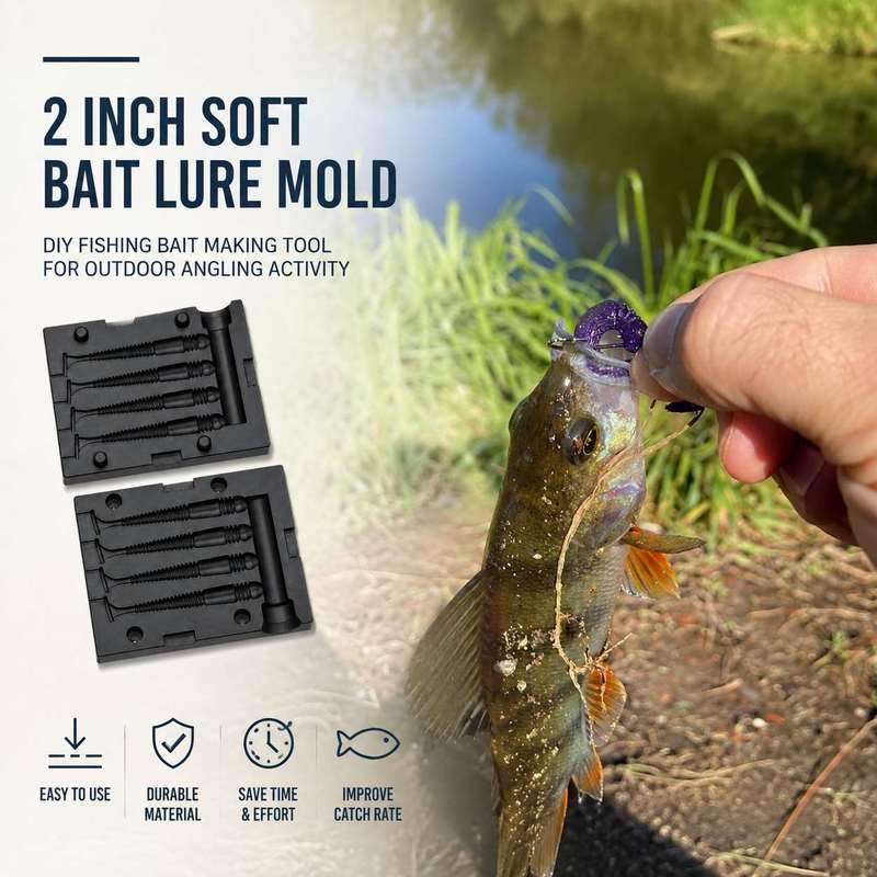 Fishing Lure Making Kit - Moule pour appâts souples de 2