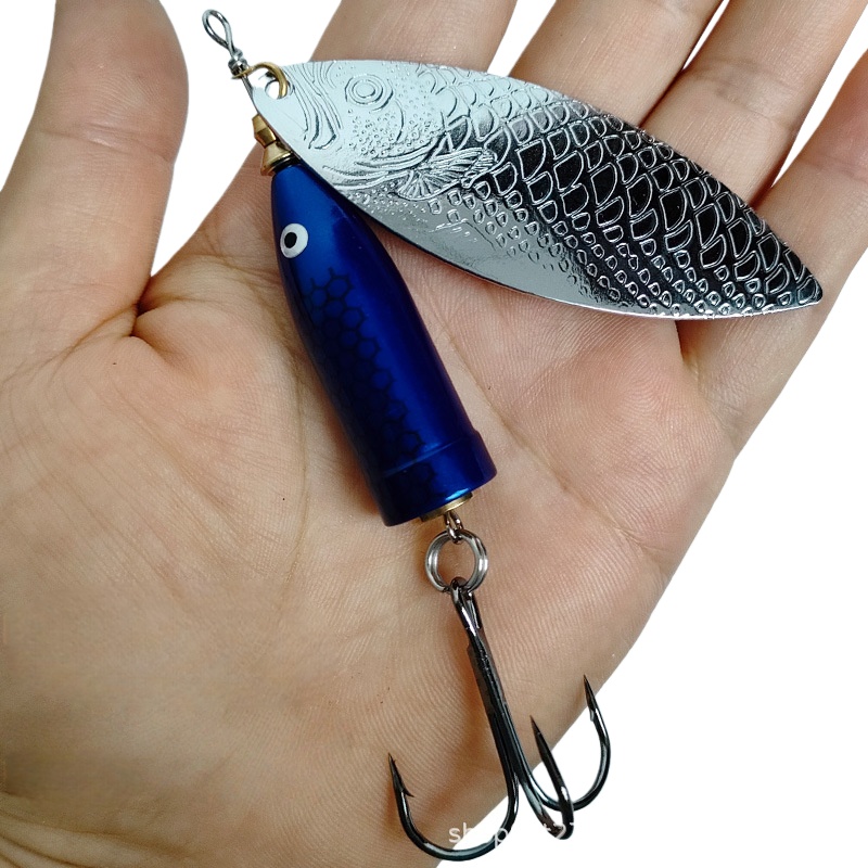 2 pièces 9-37g métal argent ro - Fishing Lure Spoon avis et prix