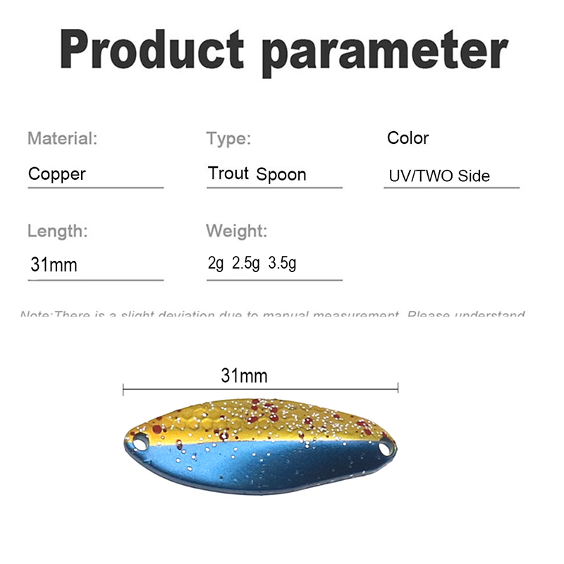 Leurre de pêche en métal TROUT - Fishing Lure Spoon avis et prix