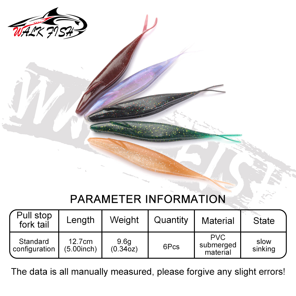 WALK FISH Lot de 6 leurres sou - Fishing Lure Swimbait avis et prix